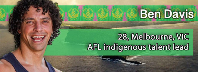 Ben Nabea Davis, 28, Melbourne, VIC