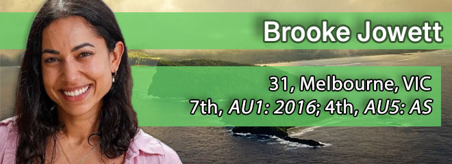 Brooke Jowett, 31, Melbourne, VIC