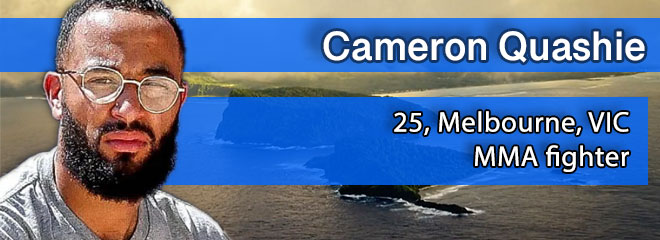 Cameron Quashie, 25, Melbourne, VIC