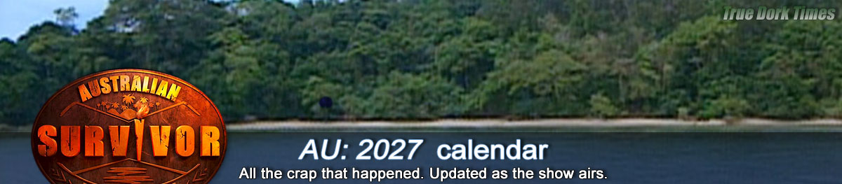 SurvivorAU 13: Malaysia calendar