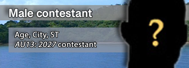 Male contestants 1-12, Age, City, ST