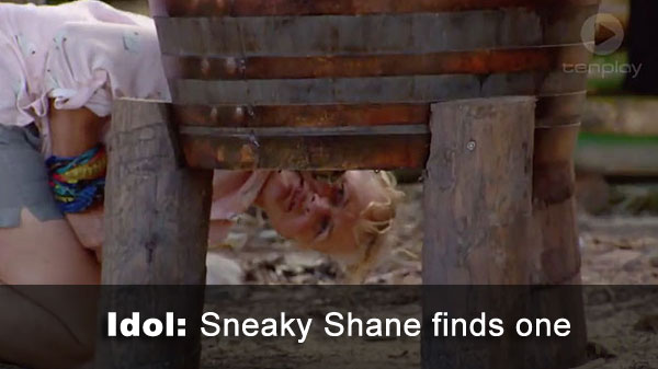 Shane finds idol