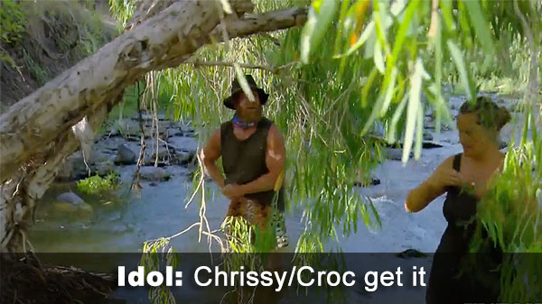 Croc finds idol