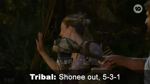 Shonee out, 5-3-1