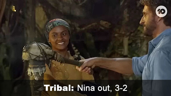 Nina out, 3-2