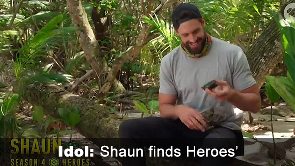 Shaun finds idol