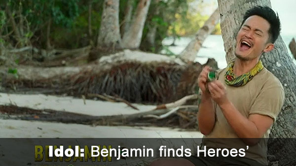 Benjamin finds Heroes idol