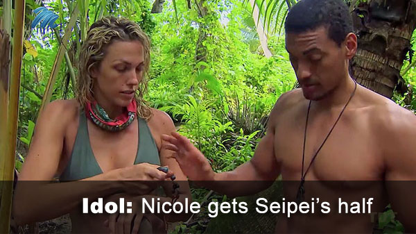 Rob gives Nicole Seipei's half-idol