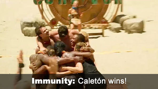 Caleton wins immunity