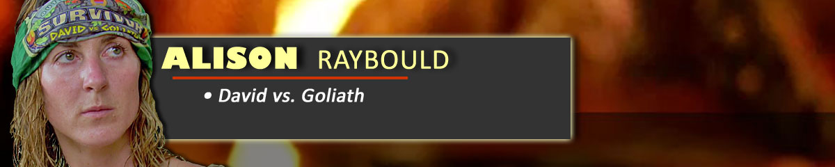 Alison Raybould - Survivor: David vs. Goliath