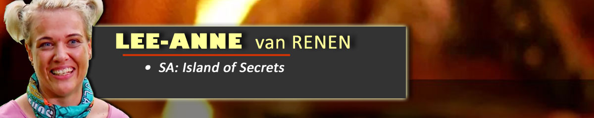 Lee-Anne van Renen - SurvivorSA: Island of Secrets